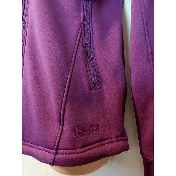 Cabela's Womens Purple Athletic Outdoor Walking Jacket Zip Pockets Large  D132 - Picture 8 of 11